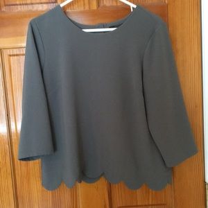 The Limited Gray Blouse - Medium